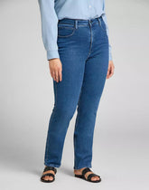 Lee Classic Straight Plus Damskie Spodnie Jeansowe Mid Evita L32JPVYW 112107649